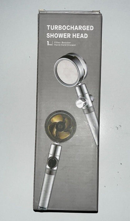 Rinse Away Stress Fast - Shower Head 360 Degree Rotation Water Saving Flow Turbofan Hydraulic Injection High Pressure Sprayer Bathroom Accessories